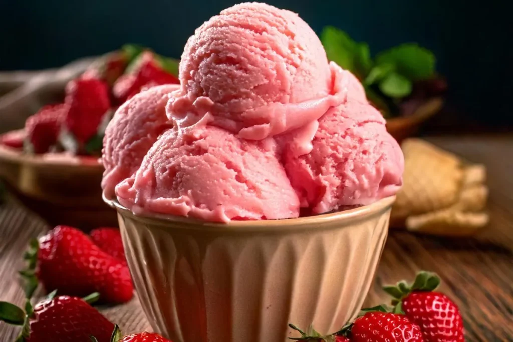 strawberry ice cream recipe