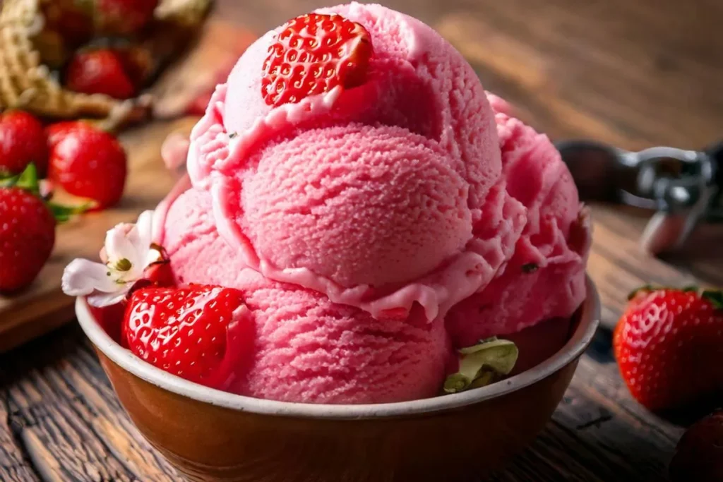 strawberry ice cream recipe